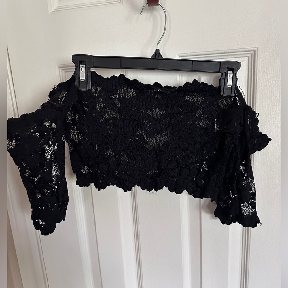 Pack of two lace festival off the shoulder tops